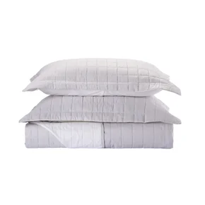 04 kit colcha cobre leito perola casal textil arte com 2 porta travesseiros