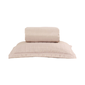 08 kit colcha cobre leito perola casal textil arte com 2 porta travesseiros