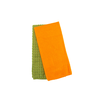 07 kit pano de copa liso microfibra 2 pecas 40cm x 60cm textil arte verde laranja