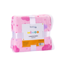 02 cobertor infantil estampado sherpa textil arte nuvens rosa