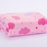 05 cobertor de bebe sherpa estampado mimoo nuvens rosa