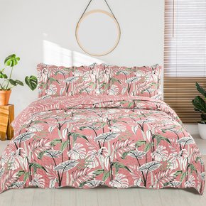 06 kit colcha cobre leito romma solteiro textil arte com 1 porta travesseiro