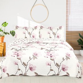 18 kit colcha cobre leito romma solteiro textil arte com 1 porta travesseiro