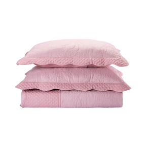 35 kit colcha cobre leito requinte solteiro bordado textil arte com 1 porta travesseiro