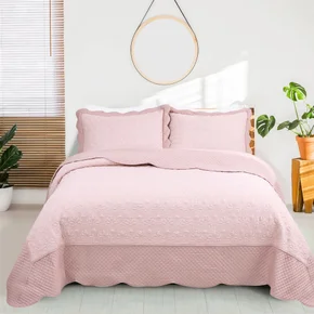 54 kit colcha cobre leito requinte solteiro bordado textil arte com 1 porta travesseiro