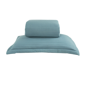 08 kit colcha cobre leito amalfi solteiro textil arte com 1 porta travesseiro