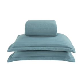 09 kit colcha cobre leito amalfi solteiro textil arte com 1 porta travesseiro