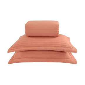 21 kit colcha cobre leito amalfi solteiro textil arte com 1 porta travesseiro