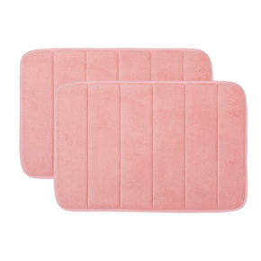 03 kit 2 pecas tapete soft antiderrapamente 40cmx60cm textil arte