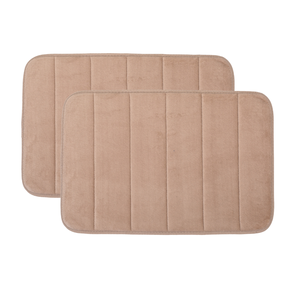 05 kit 2 pecas tapete soft antiderrapamente 40cmx60cm textil arte