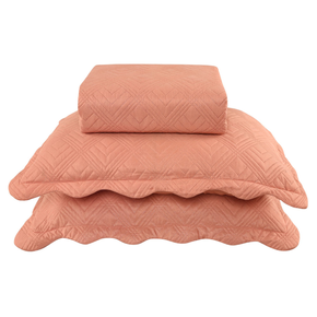 10 kit colcha cobre leito veneza casal textil arte com 2 porta travesseiros