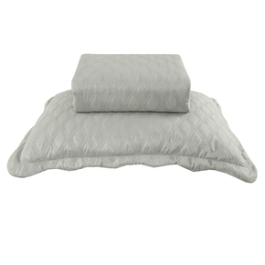 17 kit colcha cobre leito veneza casal textil arte com 2 porta travesseiros