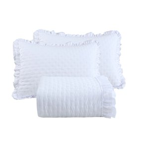 06 kit colcha cobre leito brisa solteiro 1 porta travesseiro textil arte