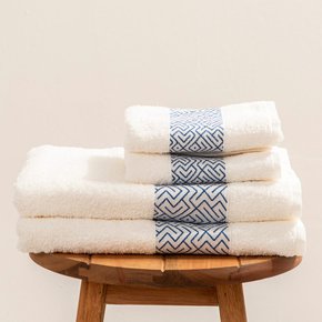 03 jogo de toalhas de banho creta 360g m jacquard 2 pecas textil arte