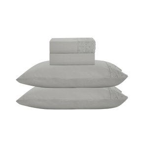 06 jogo de cama provence casal bordado ingles 4 pecas textil arte