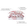 21 kit colcha cobre leito romma super king 2 porta travesseiros textil arte