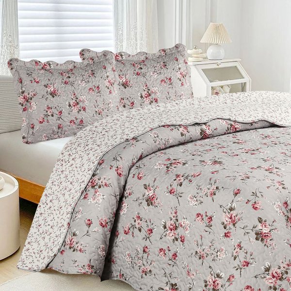 49 kit colcha cobre leito romma super king 2 porta travesseiros textil arte