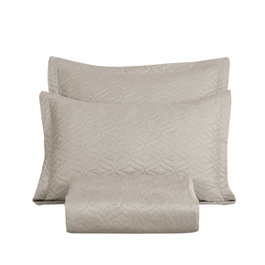 04 kit colcha cobre leito veneza casal 2 porta travesseiros textil arte verde mineral