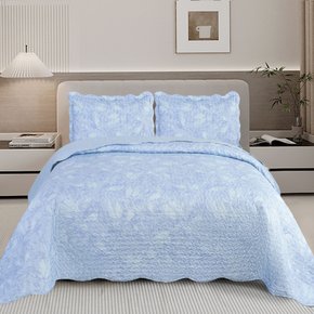 05 kit colcha cobre leito romma super king 2 porta travesseiros textil arte alba